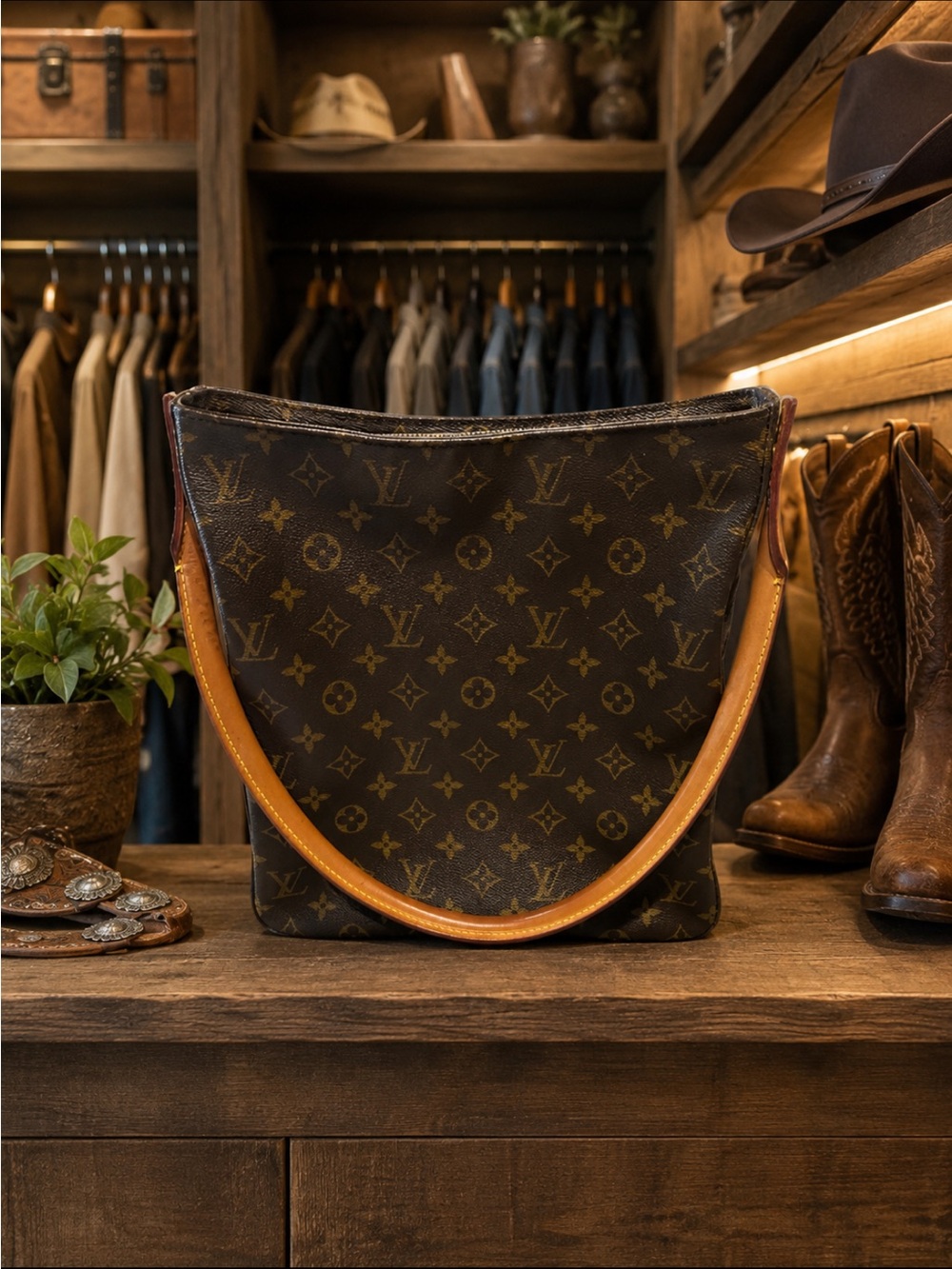 Louis Vuitton Monogram Looping Bag